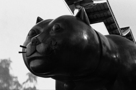 El gato de Botero, Barcelona, Spain, August 2002