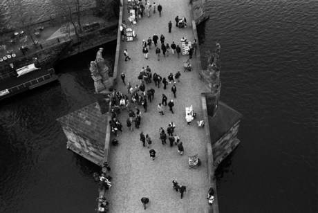 Charles Bridge, Prague, Czech Republic, April 2000