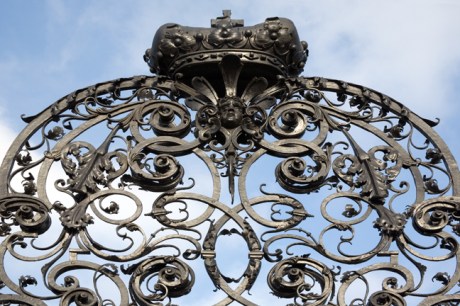 Gate, Upper Belvedere, Vienna, Austria, December 2008