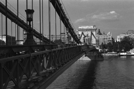 Széchenyi Chain Bridge, Budapest, Hungary, June 2001