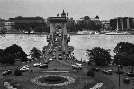 Széchenyi Chain Bridge, Budapest, Hungary, June 2001