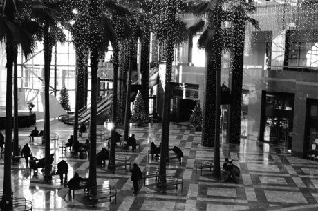 Winter Garden, WTC, Manhattan, New York, America, January 2001
