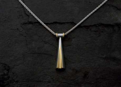 Gold and Platinum Pendant by Steven Bourke, 2002