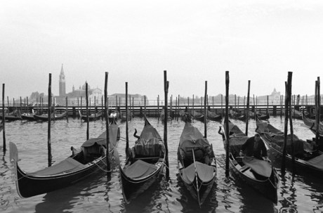 Gondola Dock, Canale della Guidecca, Venice, Italy, November 2005