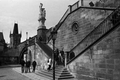 Charles Bridge, Prague, Czech Republic, April 2000