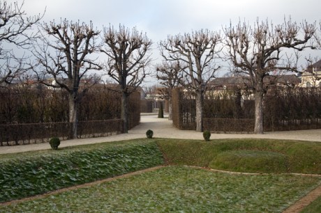 Palace Gardens at Belvedere, Vienna, Austria, December 2008