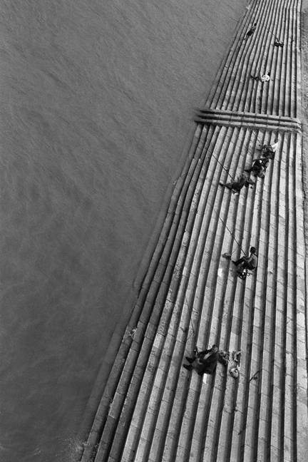 Fishing on the Danube, Budapest, Hungary, June 2001