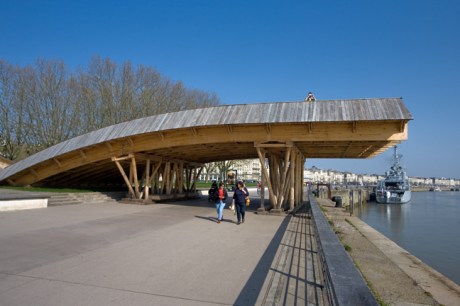 Tadashi Kawamata's Wooden Bridge, Bordeaux, France, April 2010 Tadashi Kawamata's Wooden Bridge, Bordeaux, France, April 2010