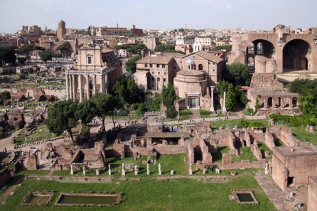 The Forum From Palatine Hill, Rome, Italy, May 2009