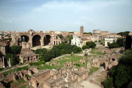 The Forum From Palatine Hill, Rome, Italy, May 2009