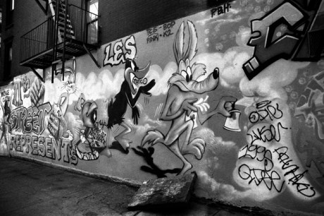 Graffiti, East 11th St., Manhattan, New York, America, April 1995