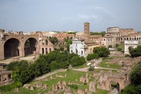 The Forum From Palatine Hill, Rome, Italy, May 2009