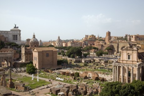 The Forum From Palatine Hill, Rome, Italy, May 2009