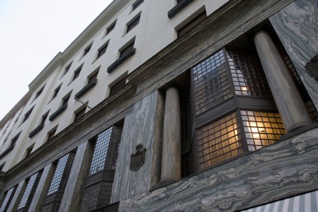 Adolf Loos Building, Michaelerplatz,Vienna, Austria, December 2008