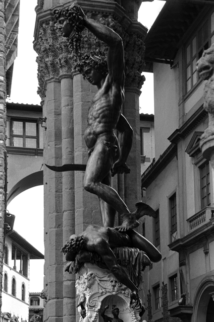 Peresus, Loggia dei Lanzi, Florence, Italy, February 2007