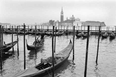 Gondola Dock, Canale della Guidecca, Venice, Italy, November 2005