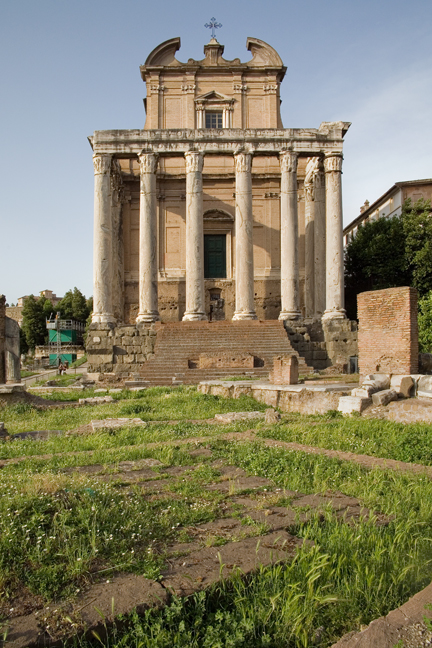 The Temple of Antoninus & Faustina, Rome, Italy, May 2009