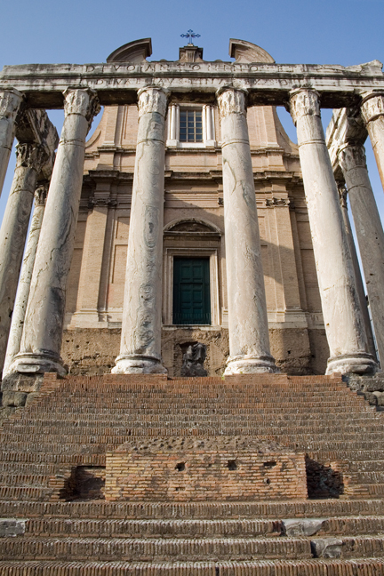 The Temple of Antoninus & Faustina, Rome, Italy, May 2009
