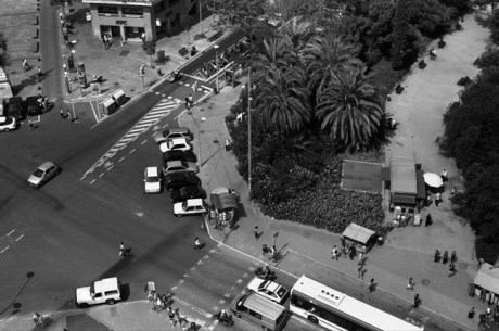 View from Sagrada Familia, Barcelona, Spain, August 2002