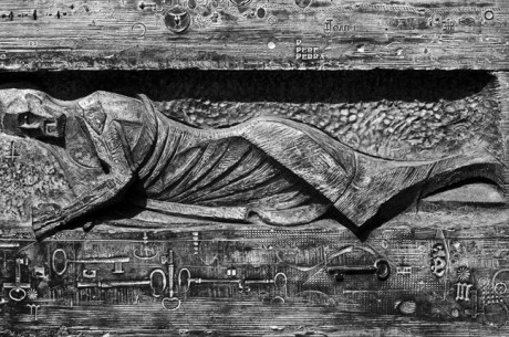 Main Door, Passion Facade, Sagrada Familia, Barcelona, Spain, August 2002