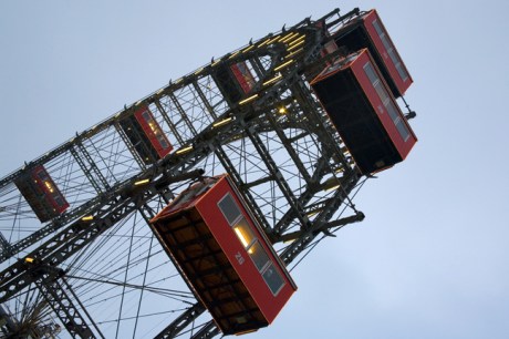 Wiener Riesenrad, Leopoldstadt, Vienna, Austria, January 2009