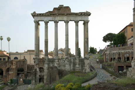 The Temple of Saturn, Rome, Italy, May 2009