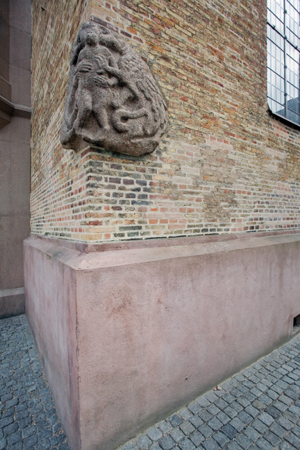 Sculpture, Oslo Cathedral, Oslo, Norway, June 2010