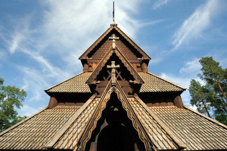 Gol Stave Church, Bygdøy Peninsula, Oslo, Norway, June 2010