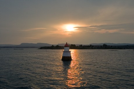 Sunset, Oslo Harbour, Oslo, Norway, June 2010