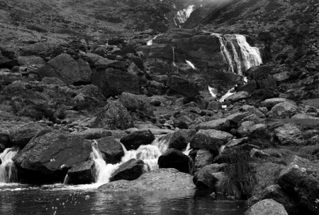 Mahon Waterfall, Comeragh Mountains, Co. Waterford, Ireland, February 2002