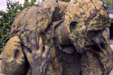 Famine Monument, Custom House Quay, Dublin, Ireland, August 2003
