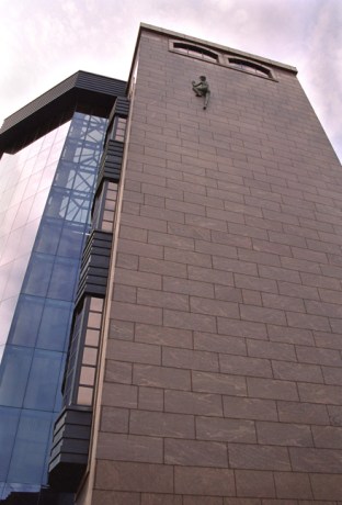 Liberty Scaling the Heights, Grand Canal Street, Dublin, Ireland, August 2003