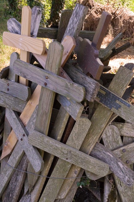 Funeral Crosses, Kilmore, Co. Wexford, Ireland, June 2010