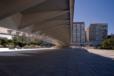 Santiago Calatrava Exposicion Bridge, Valencia, Spain, October 2010