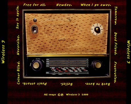 Wireless 3 - First Album Back Cover - 2000