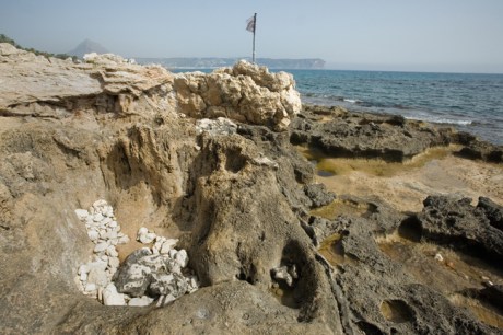 Playa La Caleta,Cala Blanca,Javea, Marina Alta, Spain, June 2012
