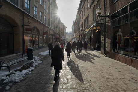 Biblioteksgatan, Stockholm, Sweden, February 2011 Biblioteksgatan, Stockholm, Sweden, February 2011