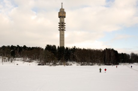 Kaknästornet, Mörka kroken, Stockholm, Sweden, February 2011