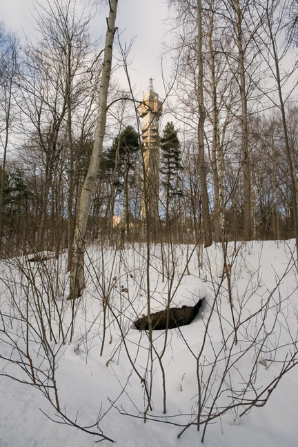 Kaknästornet, Mörka kroken, Stockholm, Sweden, February 2011