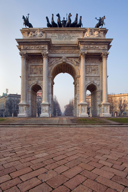 Arco della Pace, Milan, Italy, January 2011