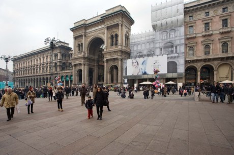 Piazza del Duomo, Milan, Italy, January 2011