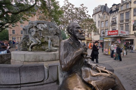 Fontaine Charles Buls, Agora Square, Brussels, Belgium, April 2011