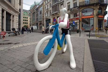Rabbit Girl, Rue d'Arenberg, Brussels, Belgium, April 2011