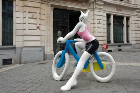 Rabbit Girl, Rue d'Arenberg, Brussels, Belgium, April 2011