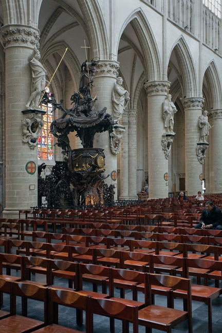 St. Michael and St. Gudula Cathedral, Brussels, Belgium, April 2011