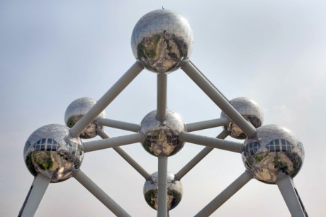 The Atomium, Heysel Park, Brussels, Belgium, April 2011