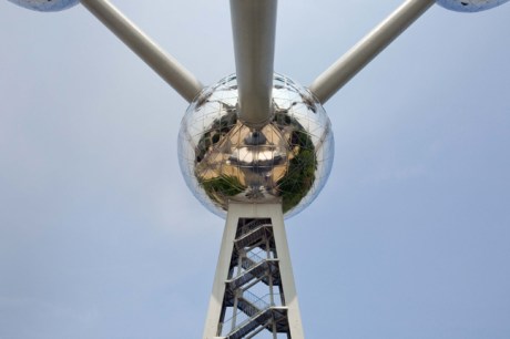 The Atomium, Heysel Park, Brussels, Belgium, April 2011