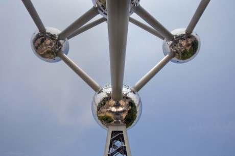 The Atomium, Heysel Park, Brussels, Belgium, April 2011