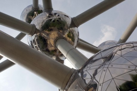 The Atomium, Heysel Park, Brussels, Belgium, April 2011