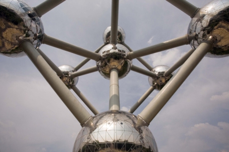 The Atomium, Heysel Park, Brussels, Belgium, April 2011